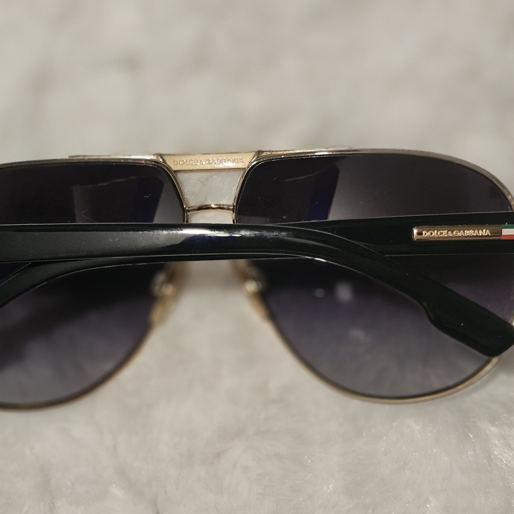 Dolce & Gabbana DG 2099 Aviator Sunglasses With Case - Picture 4 of 9